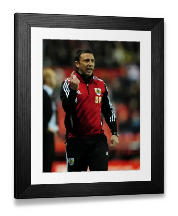 Framed Print : Derek McInnes Leads Bristol City Against Watford at Ashton Gate Stadium, 2012 Framed Print : Derek McInnes Leads Bristol City Against Watford at Ashton Gate Stadium, 2012