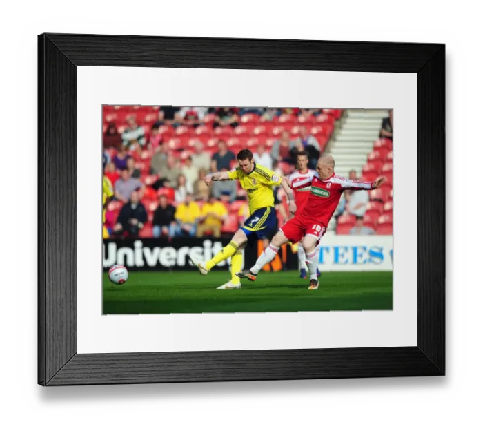 Framed Print : Middlesbrough vs. Bristol City: Pearson's Shot Saved at Riverside Stadium Framed Print : Middlesbrough vs. Bristol City: Pearson's Shot Saved at Riverside Stadium