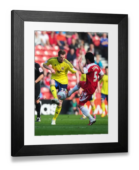 Framed Print : Middlesbrough vs. Bristol City: Pearson Foul by Zemmama Framed Print : Middlesbrough vs. Bristol City: Pearson Foul by Zemmama