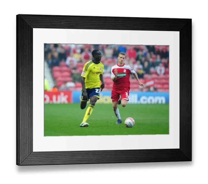 Framed Print : Adomah Sprints Ahead: Middlesbrough vs. Bristol City, 24 / 03 / 2012 Framed Print : Adomah Sprints Ahead: Middlesbrough vs. Bristol City, 24 / 03 / 2012
