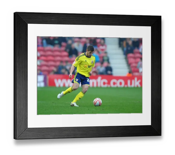 Framed Print : Middlesbrough vs. Bristol City: Joe Edwards in Action at Riverside Stadium, 2012 Framed Print : Middlesbrough vs. Bristol City: Joe Edwards in Action at Riverside Stadium, 2012