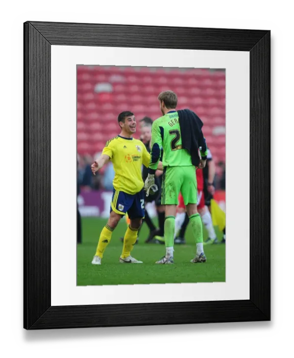 Framed Print : Middlesbrough vs. Bristol City: A Football Rivalry - Edwards and Gerken's Battle at Riverside Stadium, 2012 Framed Print : Middlesbrough vs. Bristol City: A Football Rivalry - Edwards and Gerken's Battle at Riverside Stadium, 2012