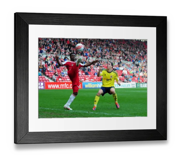 Framed Print : Battling for Possession: Hogan Ephraim vs. Ogbeche, Middlesbrough vs. Bristol City Football Match, 2012 Framed Print : Battling for Possession: Hogan Ephraim vs. Ogbeche, Middlesbrough vs. Bristol City Football Match, 2012