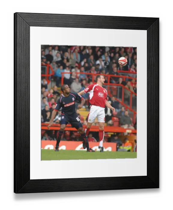 Framed Print : Louis Carey in Action: Bristol City vs Stoke City Framed Print : Louis Carey in Action: Bristol City vs Stoke City