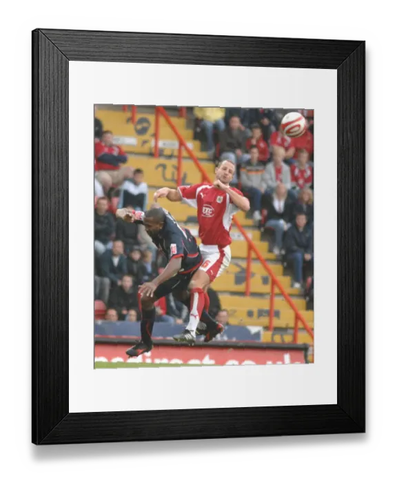 Framed Print : Louis Carey in Action: Bristol City vs Stoke City Framed Print : Louis Carey in Action: Bristol City vs Stoke City