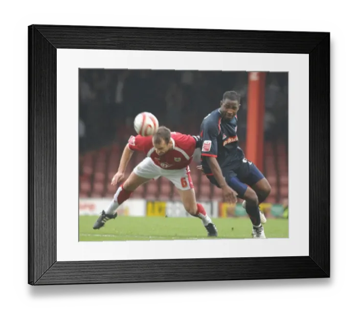 Framed Print : Louis Carey in Action: Bristol City vs Stoke City Framed Print : Louis Carey in Action: Bristol City vs Stoke City