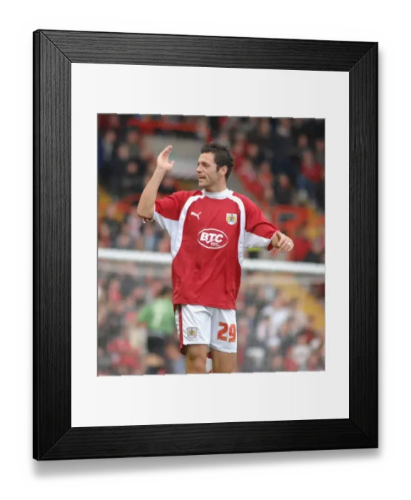 Framed Print : Ivan Sproule in Action: Bristol City vs Stoke City