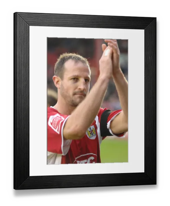 Framed Print : Louis Carey in Action: Bristol City vs Stoke City