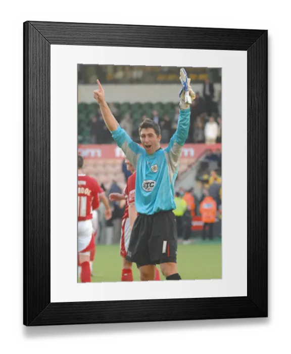 Framed Print : Basso in Action: Norwich City vs. Bristol City