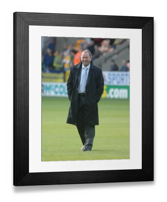Framed Print : Gary Johnson: The Determined Manager Leading Bristol City in the Norwich City Rivalry