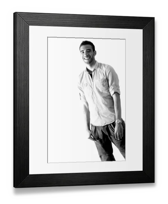 Framed Print : Focused Liam Fontaine in Bristol City Football Jersey Framed Print : Focused Liam Fontaine in Bristol City Football Jersey
