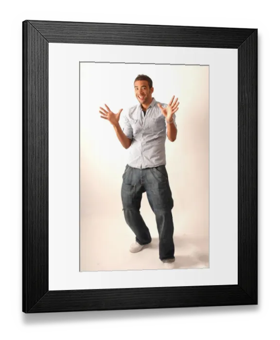Framed Print : Focused Liam Fontaine in Bristol City Colors