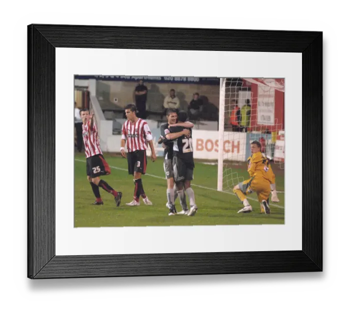 Framed Print : Phil Jevons: Brilliant Moment at Brentford vs. Bristol City