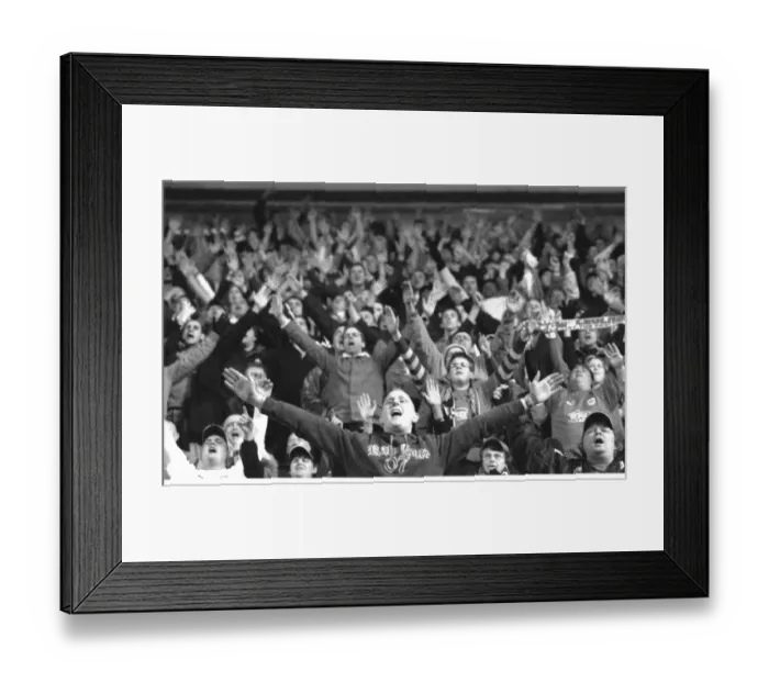 Framed Print : A Sea of Passionate Unity: Bristol City Football Club Fans