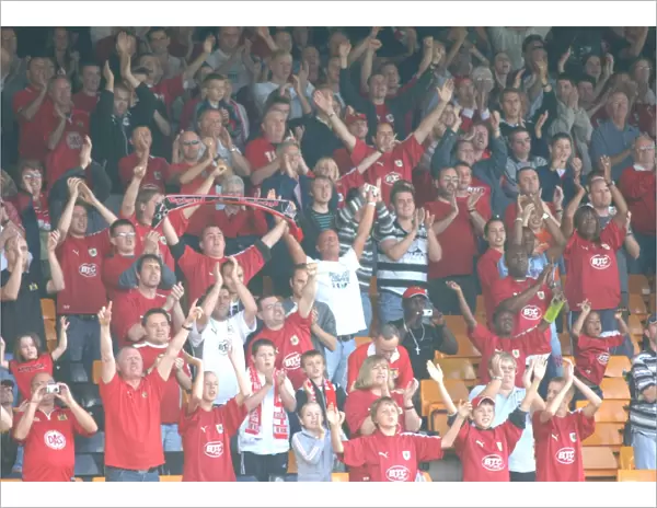 A Sea of Passionate Pride: Unyielding Support of Bristol City FC Fans