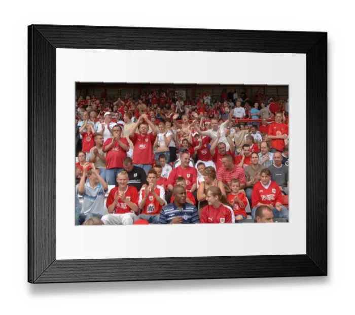 Framed Print : United Passion: A Sea of Bristol City Football Club Fans Framed Print : United Passion: A Sea of Bristol City Football Club Fans