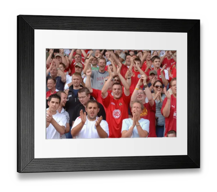 Framed Print : United in Passion: A Sea of Bristol City Football Club Fans Framed Print : United in Passion: A Sea of Bristol City Football Club Fans