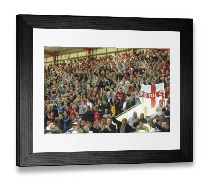 Framed Print : United in Passion: A Sea of Bristol City Football Club Fans