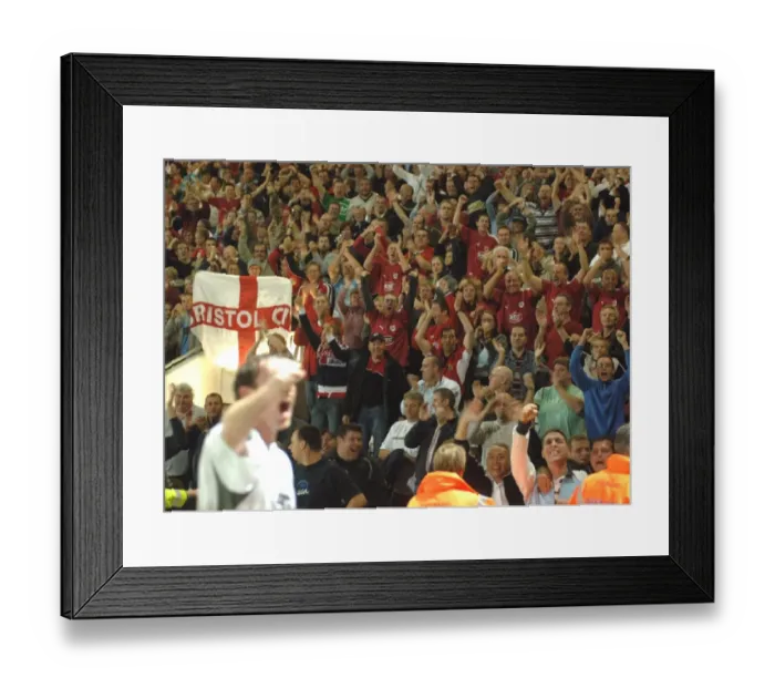 Framed Print : United in Passion: A Sea of Bristol City Football Club Fans