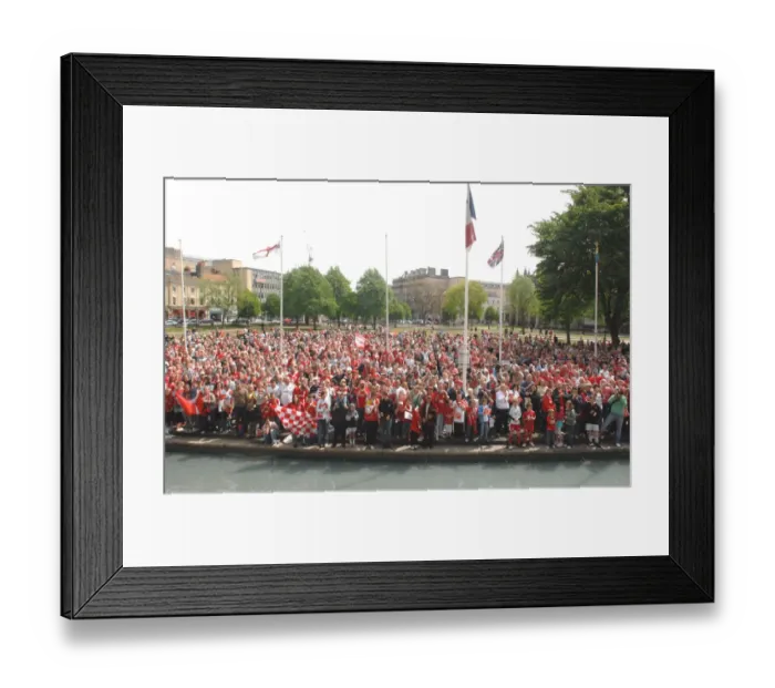 Framed Print : United in Passion: A Sea of Bristol City Football Club Fans