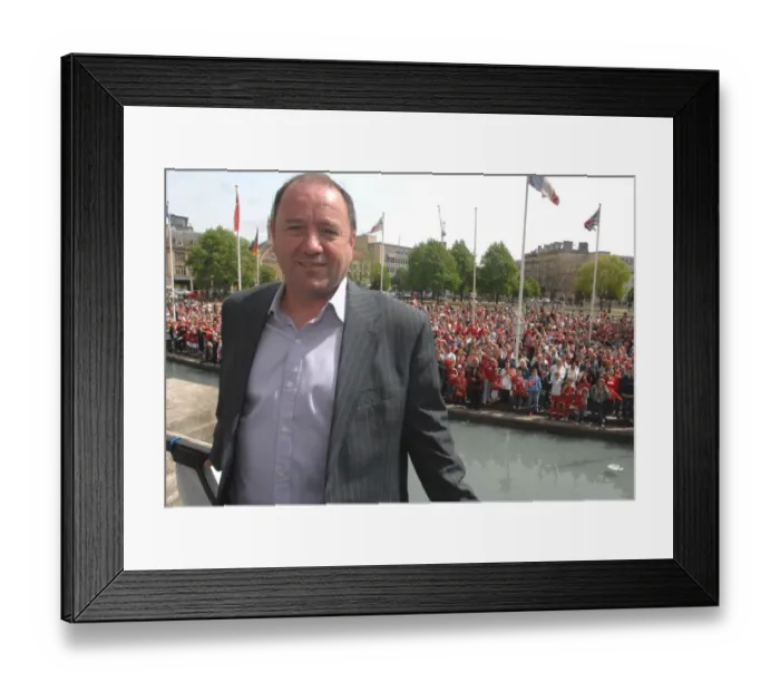 Framed Print : United in Passion: A Sea of Bristol City Football Club Fans Framed Print : United in Passion: A Sea of Bristol City Football Club Fans