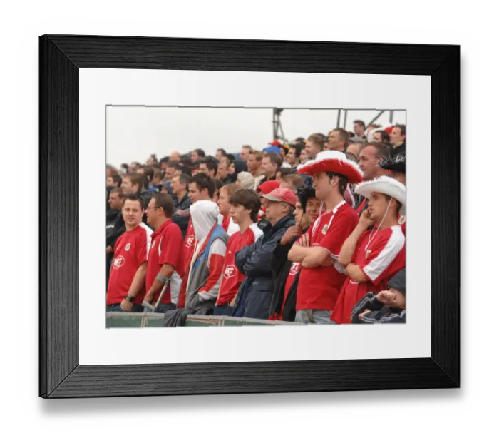 Framed Print : A Sea of Passion: United Bristol City Football Club Fans