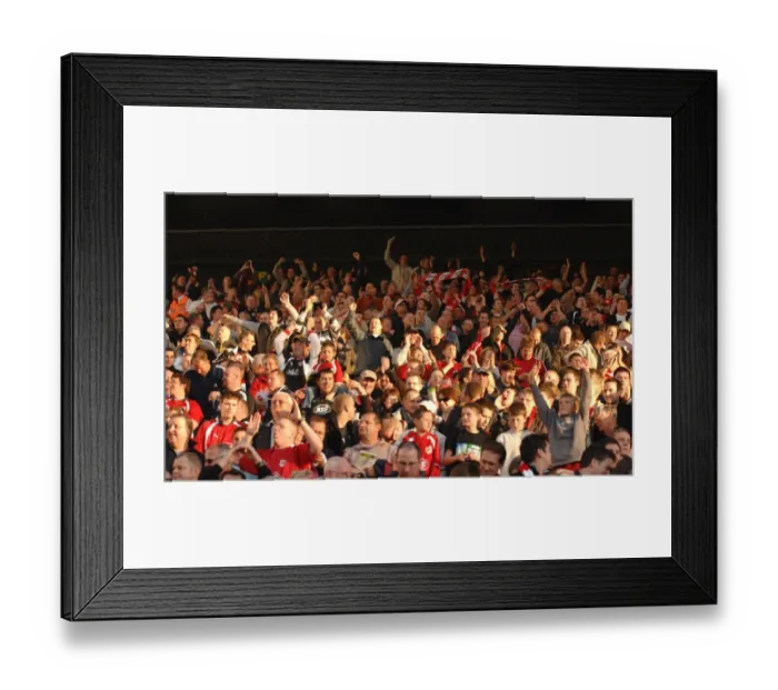 Framed Print : United in Passion: A Sea of Bristol City Football Club Fans