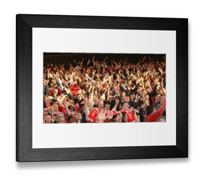 Framed Print : A Sea of Passion: United Bristol City Football Club Fans