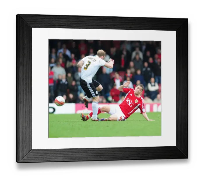 Framed Print : Bristol City vs. Derby County: Hogan Ephraim vs. Gareth Roberts Clash at Ashton Gate, 31 / 03 / 2012 Framed Print : Bristol City vs. Derby County: Hogan Ephraim vs. Gareth Roberts Clash at Ashton Gate, 31 / 03 / 2012