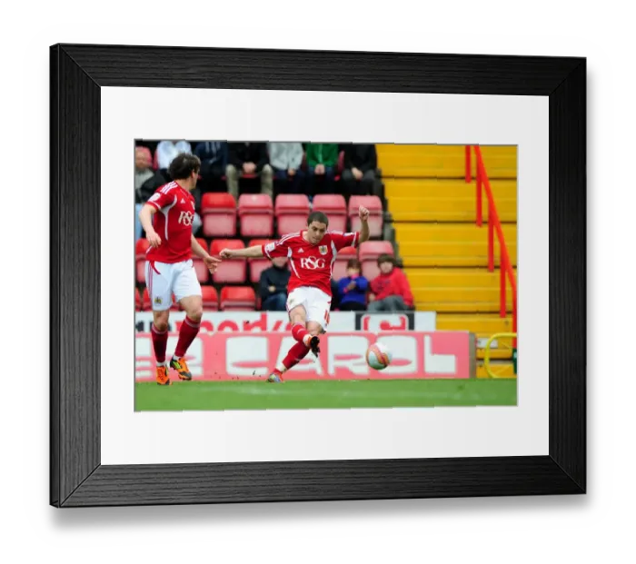 Framed Print : Bristol City vs Derby County: Hogan Ephraim's Fruitless Free-Kick at Ashton Gate, 2012 Framed Print : Bristol City vs Derby County: Hogan Ephraim's Fruitless Free-Kick at Ashton Gate, 2012