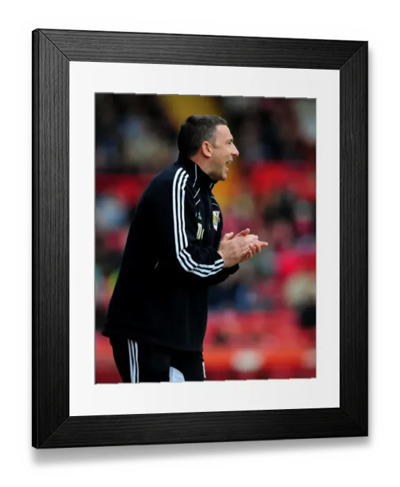 Framed Print : Derek McInnes Leads Bristol City Against Derby County at Ashton Gate Stadium, March 2012 (Football Match) Framed Print : Derek McInnes Leads Bristol City Against Derby County at Ashton Gate Stadium, March 2012 (Football Match)