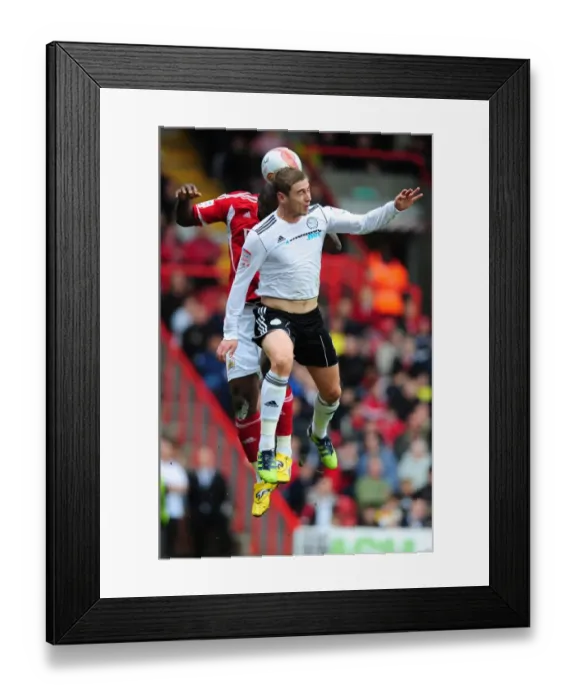 Framed Print : Battling for Supremacy: Andre Amougou vs. Steve Davies in the Derby County vs. Bristol City Clash Framed Print : Battling for Supremacy: Andre Amougou vs. Steve Davies in the Derby County vs. Bristol City Clash
