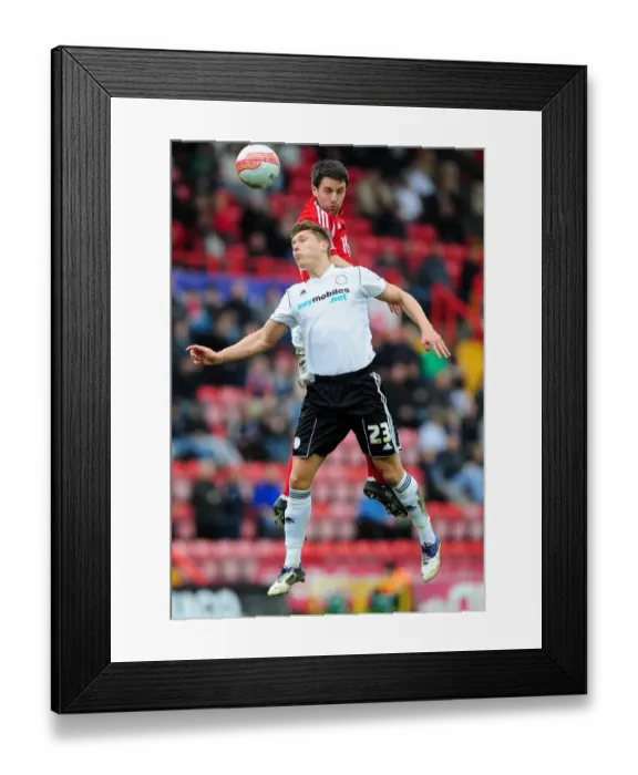 Framed Print : Bristol City vs Derby County: Cole Skuse vs Jeff Hendrick's Aerial Battle Framed Print : Bristol City vs Derby County: Cole Skuse vs Jeff Hendrick's Aerial Battle