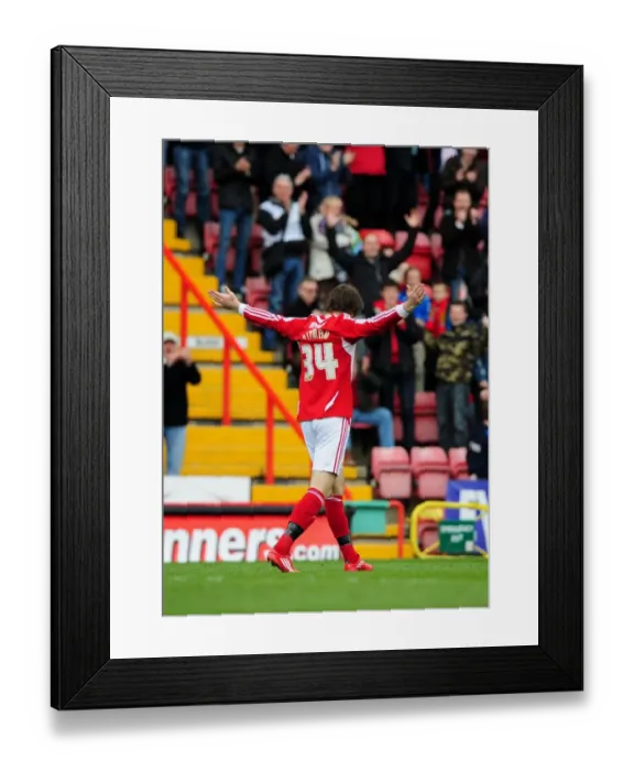 Framed Print : Brett Pitman's Spectacular Equalizer: Bristol City vs. Derby County, Ashton Gate Stadium, 2012 Framed Print : Brett Pitman's Spectacular Equalizer: Bristol City vs. Derby County, Ashton Gate Stadium, 2012