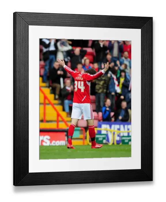 Framed Print : Brett Pitman's Thrilling Equalizer: A Spectacular Moment from Bristol City vs. Derby County at Ashton Gate Stadium (March 2012) Framed Print : Brett Pitman's Thrilling Equalizer: A Spectacular Moment from Bristol City vs. Derby County at Ashton Gate Stadium (March 2012)