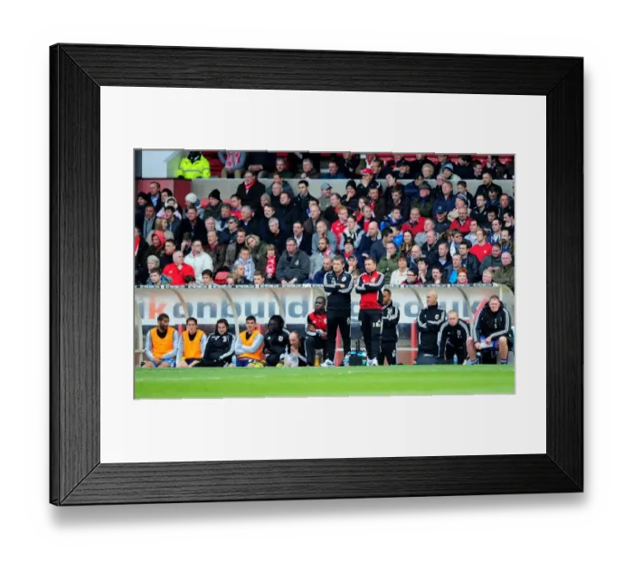 Framed Print : Derek McInnes and Tony Docherty of Bristol City Watch Nottingham Forest Match, April 2012 Framed Print : Derek McInnes and Tony Docherty of Bristol City Watch Nottingham Forest Match, April 2012