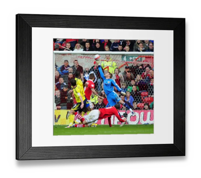 Framed Print : Dean Gerken's Super Save: Nottingham Forest vs. Bristol City, 7th April 2012 Framed Print : Dean Gerken's Super Save: Nottingham Forest vs. Bristol City, 7th April 2012