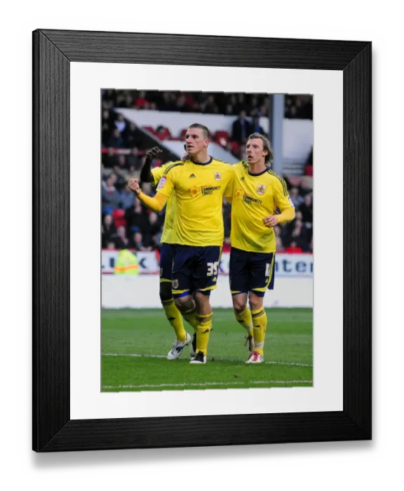 Framed Print : Thrilling Goal: Chris Wood's Euphoric Celebration for Bristol City vs. Nottingham Forest (April 2012) Framed Print : Thrilling Goal: Chris Wood's Euphoric Celebration for Bristol City vs. Nottingham Forest (April 2012)