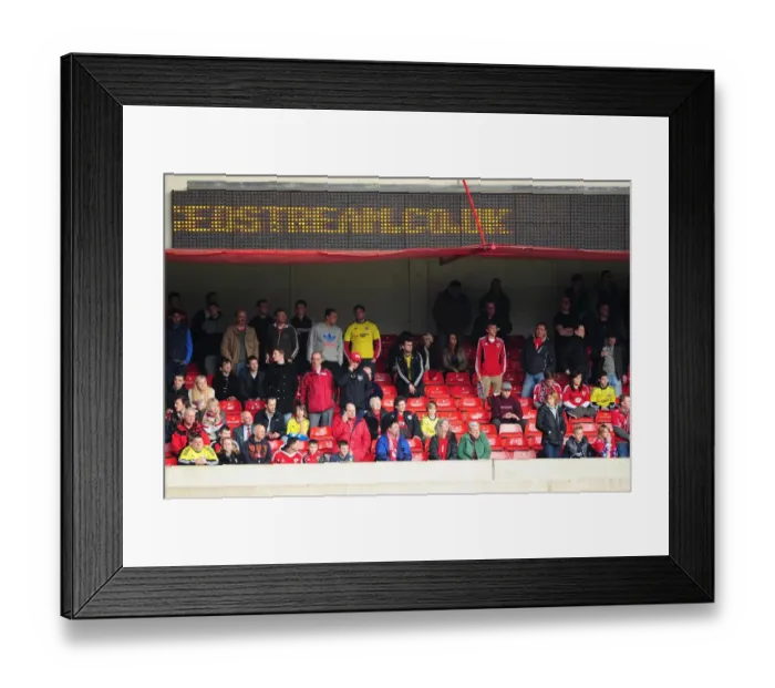 Framed Print : Bristol City Fans at Nottingham Forest's The City Ground, 07-04-2012 Framed Print : Bristol City Fans at Nottingham Forest's The City Ground, 07-04-2012
