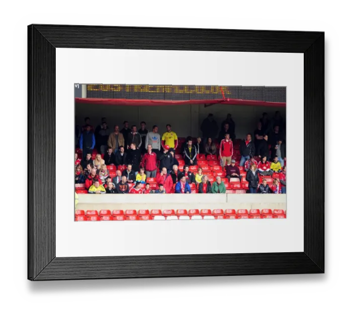 Framed Print : Bristol City Fans at The City Ground during Nottingham Forest vs. Bristol City Football Match, April 7, 2012 Framed Print : Bristol City Fans at The City Ground during Nottingham Forest vs. Bristol City Football Match, April 7, 2012