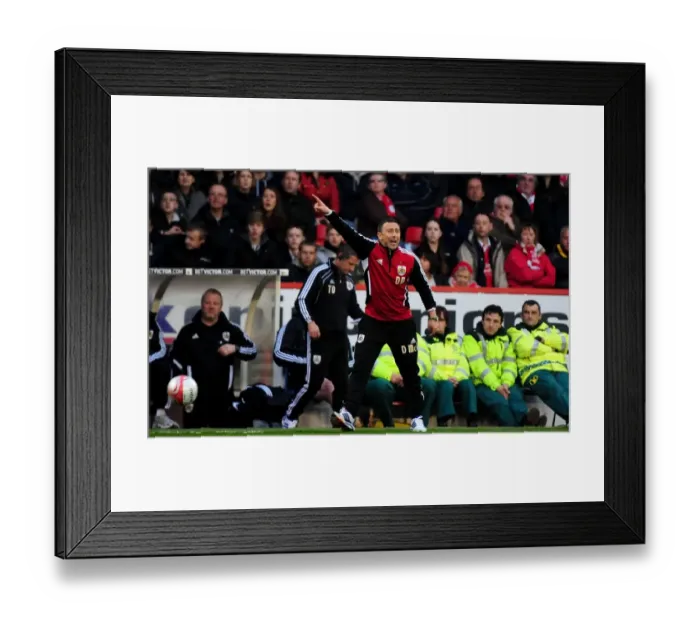 Framed Print : Derek McInnes: Passionate Bristol City Manager in Action at The City Ground, Nottingham Forest vs Bristol City, 07-04-2012 Framed Print : Derek McInnes: Passionate Bristol City Manager in Action at The City Ground, Nottingham Forest vs Bristol City, 07-04-2012