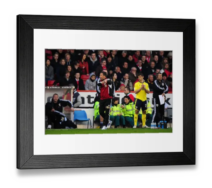 Framed Print : Derek McInnes Urges Referees for More Time: Nottingham Forest vs. Bristol City, 07-04-2012 Framed Print : Derek McInnes Urges Referees for More Time: Nottingham Forest vs. Bristol City, 07-04-2012