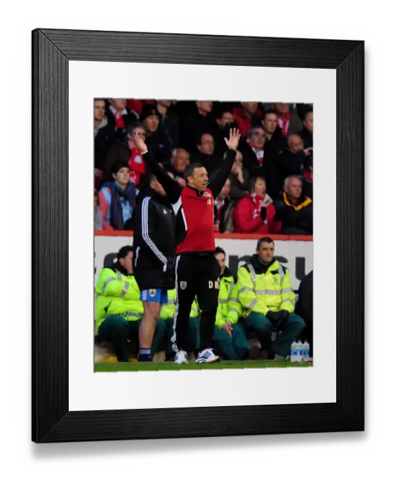 Framed Print : Derek McInnes Pleads for Extra Time: Nottingham Forest vs. Bristol City, 07-04-2012 Framed Print : Derek McInnes Pleads for Extra Time: Nottingham Forest vs. Bristol City, 07-04-2012