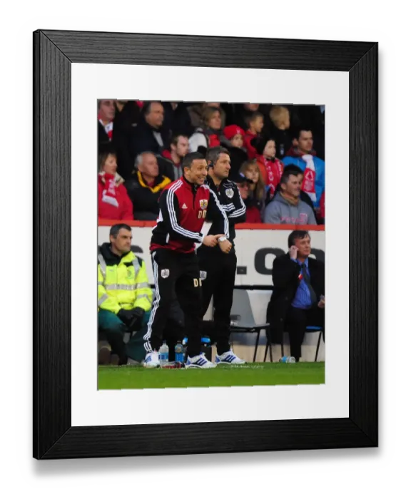 Framed Print : Derek McInnes Urges Referees for More Time: Nottingham Forest vs. Bristol City, 07-04-2012 Framed Print : Derek McInnes Urges Referees for More Time: Nottingham Forest vs. Bristol City, 07-04-2012