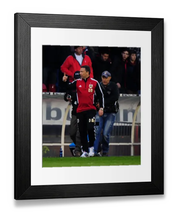 Framed Print : Relief on Derek McInnes's Face: Nottingham Forest vs. Bristol City, 07-04-2012 Framed Print : Relief on Derek McInnes's Face: Nottingham Forest vs. Bristol City, 07-04-2012