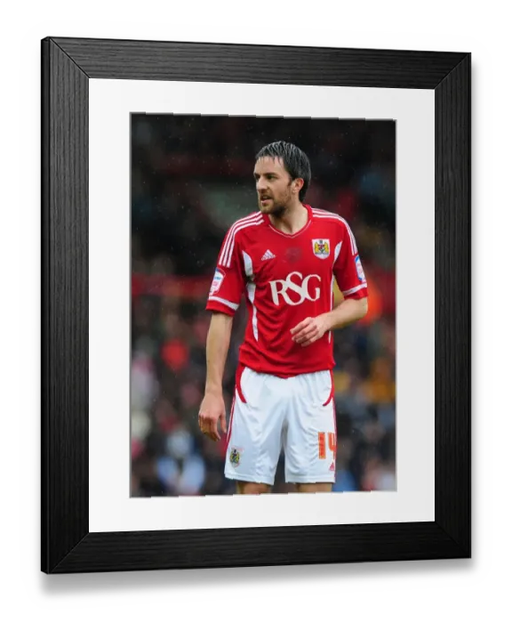 Framed Print : Cole Skuse in Action: Bristol City vs Coventry City at Ashton Gate Stadium, 2012