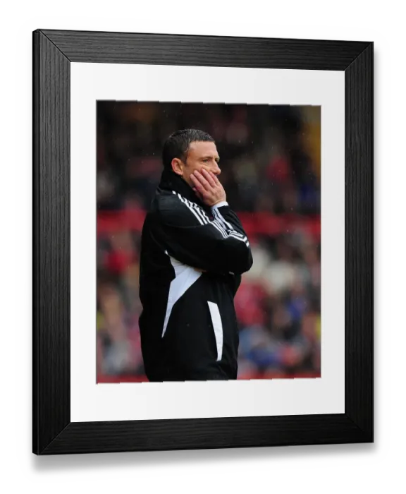 Framed Print : Derek McInnes Leads Bristol City Against Coventry City at Ashton Gate Stadium, April 2012 (Bristol City vs Coventry City) Framed Print : Derek McInnes Leads Bristol City Against Coventry City at Ashton Gate Stadium, April 2012 (Bristol City vs Coventry City)