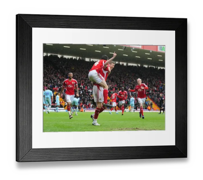 Framed Print : Jon Stead's Equalizer: Bristol City vs Coventry City at Ashton Gate Stadium, 09-04-2012 Framed Print : Jon Stead's Equalizer: Bristol City vs Coventry City at Ashton Gate Stadium, 09-04-2012