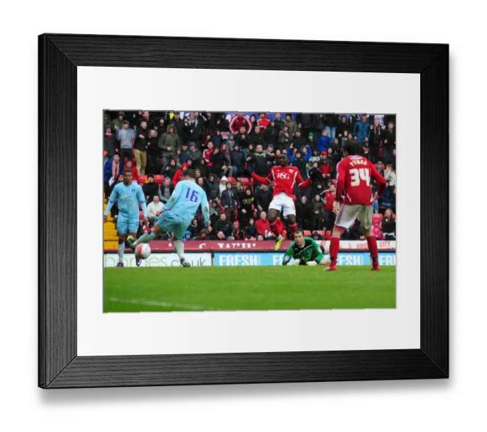 Framed Print : Bolasie Scores the Second: Bristol City vs Coventry City, 9th April 2012, Ashton Gate Stadium