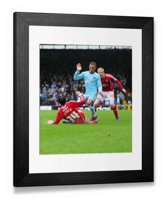 Framed Print : Brett Pitman's Red Card: Bristol City vs. Coventry City (09 / 04 / 2012) Framed Print : Brett Pitman's Red Card: Bristol City vs. Coventry City (09 / 04 / 2012)